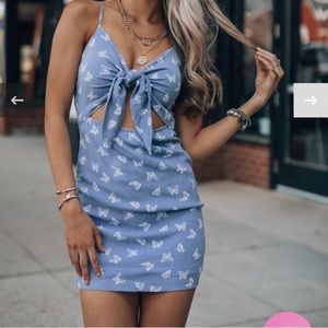 Light blue mini dress - Southern Alternative store
